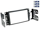 Blenden Farbe: schwarz Doppel-DIN Radioblende für Chevrolet Corvette / Uplander und Hummer H3 Bj. ab 2005 *schwarz*
