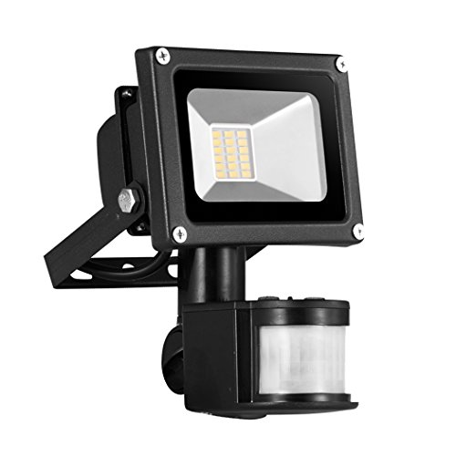 Preisvergleich Produktbild PrimLight 1X 20W SMD Warmes Weißes LED Flutlicht Strahler Fluter Außenlicht Scheinwerfer Energiesparendes Flutlicht Wand-Licht Sicherheits-Licht mit PIR Bewegungs-Sensor Wasserdichtes IP65