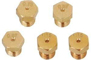 CWOQOCW 5-teiliges Erdgas-Jet-Set, Brenner-Erdgas-Umrüstsatz, Brenner-Gas-Erdgas-Kochfeld-Umbausatz, Düsen, Einspritzdüsen