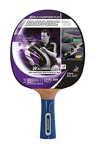 Donic-Schildkröt Waldner 800 Racchetta Tennis Tavolo con Tecnologia Abp & Impugnatura Ergo, Multicolore