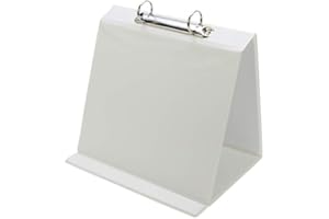 Lansdale A5 Presentation Table Top Flipchart Binder (White)