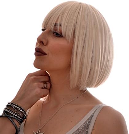 Platinum Blonde Short Bob Hairstyle Wig | Hair By MissTresses Natural Wig Range