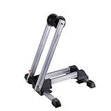 ✔ FALTBAR: Der Fahrradständer ist faltbar, damit können Sie Raum spreichern.