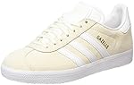 Adidas Gazelle, Sneakers Basses Mixte Adulte, Blanc - (Off White/White/Gold Met.),EU 44 2/3