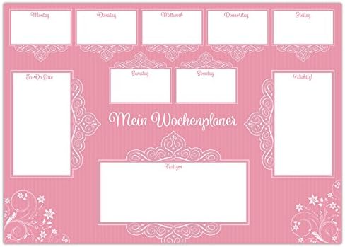 Desk Mat (My Week to View Diary – Tear-Off Paper DIN A3 25 Sheets Writing Pad Notebook Tear-Off Pad