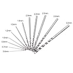 Mini Micro Aluminium Handbohrmaschine mit Keyless Chuck + 10pcs Twist Bohrer Bits Rotary Tools