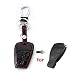 Produktbild Happyit Leder Autoschlüssel Fall Abdeckung für Mercedes Benz A KLASSE W169 B C E S R C200E 260L GLK300 2 Knopf-Fernbedienung