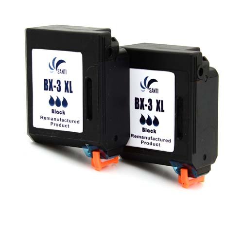 2x BC-03 / BX-03 / BX-3 Fax Druckerpatronen Remanufactured ersetzen Canon BX-3, passend für Canon : CANON FAX B100 B110 B115 B120 B140 B150 B155 /B540 B550 B640 B820 B840 MULTIPASS 10 800 TELEKOM FAX T-Fax 360 361 3200 4200 4300