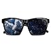 Produktbild EELKKO Mesh Sunglasses Sports Polarized, Celestial Solar Night Scene Stars Moon and Clouds Heaven Place In Cosmos Theme,Fun Props Party Favors Gift Unisex