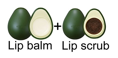 [Skin Food] Avocado Lip Balm + Lip Scrub 2pcs SET