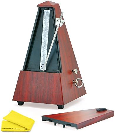 Moozikpro Metronome - Accurate &amp; Loud Beat with Bell Ring + BONUS Instrument Cloth