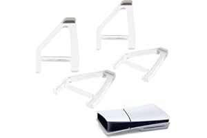 GXGM 4 Piezas Soporte para PS5 Slim, Soporte para PS5 Horizontal, Pies de Enfriamiento Simples, Soporte de colocación Horizontal para PS5 Slim, Soporte de Base Plana para Consola