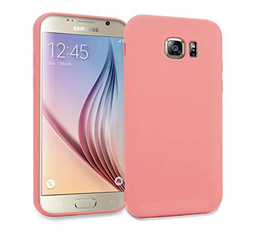 MyGadget Funda Slim para Samsung Galaxy S6 Ultra Delgada 0,8mm - Carcasa Liviana en Silicona TPU Protectora cómoda y Ligera - Rosa