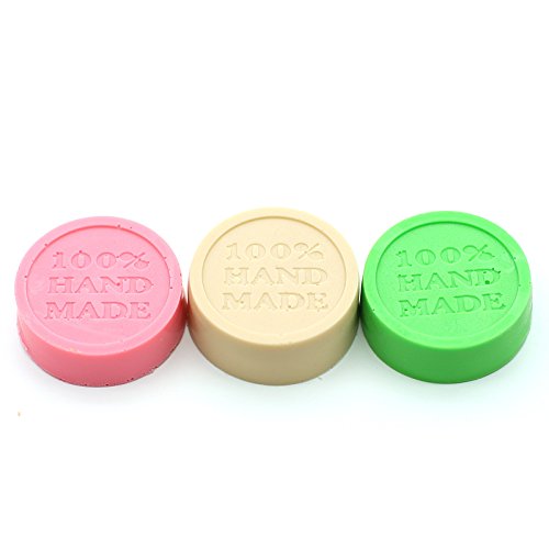 e2o Tech 3 Stück rund Seife Schimmel Silikon Seife Formen einfach DIY Silikonform Silikon Cupcake Form - 2