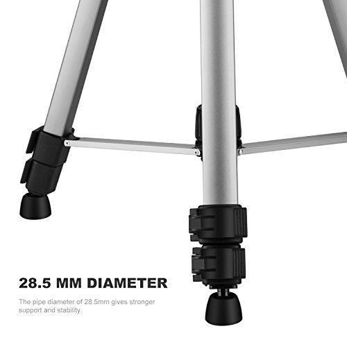 K&F Concept Trípode Cámara Reflex Trípode Viaje TL2823 (Trípode Ligero, Patas Extensibles de 3 Secciones, Cabeza de Bola) para Canon Nikon Sony DSLR Cámaras y DV, Altura: 168cm, Carga: 3KG