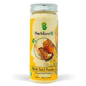 HerbtoniQ 100% Natural Methi Seed Powder For Face Pack And Hair Pack (Fenugreek Seed Powder) (150 g)