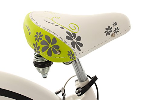 KS Cycling Damen Fahrrad Beachcruiser Cargo Bellefleur, weiß-grün, 26, 753B - 9