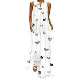 🌴Mujer Vestido Corto Elegante Sexy Cuello V Raya Talla Grande Top Puro con Manga Dama de Honor para Boda Noche Fiesta y Boda Navidad S-4XL Ultra Mujer Vestido con Acabado de Encaje y Cintura Elástica Vestidos Cortos Mujer Verano, Vestido de Bohemia de Cintura Alta Casual Sexy para Mujer Vestido Midi Estampado Nacional De Cuello En V Mujeres Vestidos Boho de Playa niña Vestido sin Mangas de la Vendimia para Mujer para Mujer Cubrir hasta Suelta Ropa de Playa Traje de baño Vestido de Playa Bikini