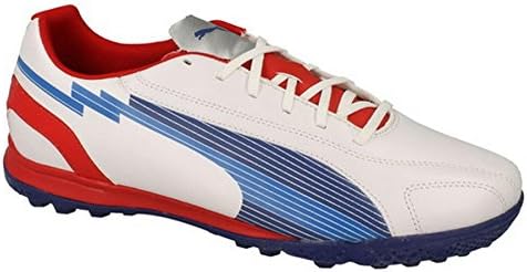 Mens Puma Leather Astro Turf Football Lace Up Trainers Shoes Size 7-12 - White - UK 8