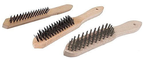 3er Set Drahtbürste Stahlbürste Stahldrahtbürste Bürste 2 4 6 reihig