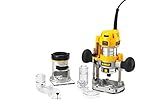Duraderos y robustos DeWalt D26204K-QS Fresadora Combo 900W-27.000 RPM (6-8 mm) -Electrónica, Negro y amarillo
