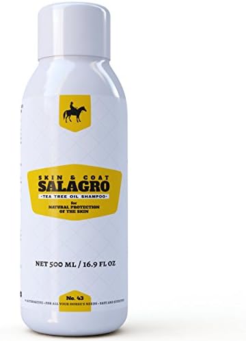 Salagro Tea Tree Oil Shampoo | for Natural Protection of the Skin | with Mild Washing Components | Horses & Ponies | 500 ml / 16.9 fl oz