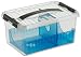 Produktbild SUNWARE Q-Line CD Box + Einsatz - 6 Liter - 300 x 200 x 140mm - transparent/blau