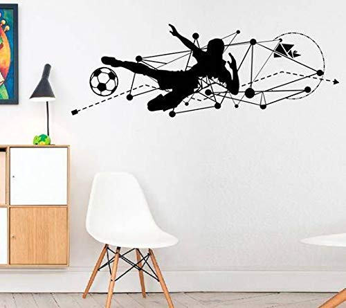 Preisvergleich Produktbild wandaufkleber Soccer Maths Geometric für Jungenzimmer