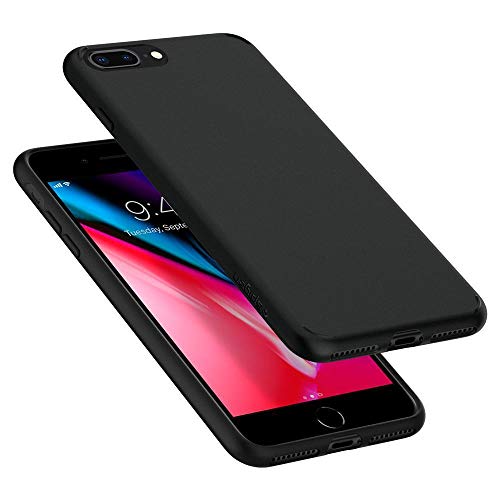 Spigen Funda iPhone 7 Plus   Liquid Crystal  Protecci  n Slim y Claridad Premium para el iPhone 7 Plus 2016 - Negro Mate