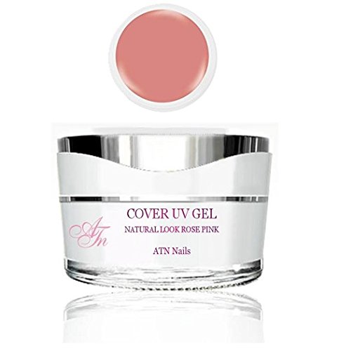 ATNails Cover/ Camouflage UV Gel - NATURAL LOOK ROSE PINK -Medium thick