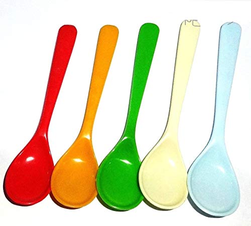 Zoomy Far: Cooking Tools Kitchen Accessories Tableware Spoons colher talheres Plastic Spoons Children Imitation Wooden Spoon Z494