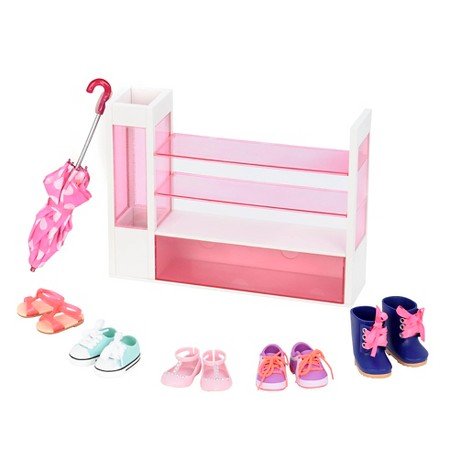 Preisvergleich Produktbild Our Generation BD37314 - OG - Schuhregal Set