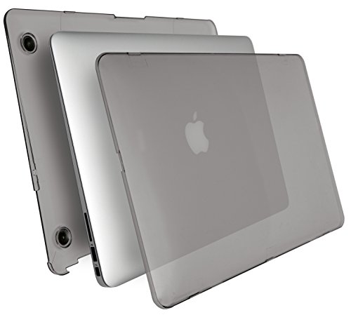 MyGadget *Crystal* Case Hülle – für Apple MacBook Air 13 Zoll – Mac ab Mitte 2011 (A1466/A1369)- Hardcase Hart Cover Schutzhülle in Grau - 3
