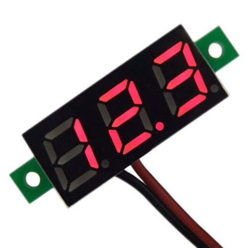 DROK® Mini 0.28 "Digital Spannung Meter DC 2.5~30V Volt Prüfer LED-Panel Voltmeter 2 Draht Auto-Motorrad-Batterie-Monitor-Lehre