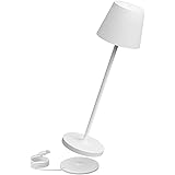 K-Bright 240lm Lampada LED Dimmerabile da tavolo in alluminio, IP54，4000K Ricaricabile Per interni/esterni Lampada da tavolo 