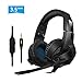 Produktbild Pecosso Gaming Headset,PS4 X-Box Nintendo 3DS Gaming Kopfhörer für Laptop Mac Tablet One PC -3,5-mm-Buchsen Surround Sound Kabelgebundenes Gaming Kopfhörer mit Mikrofon