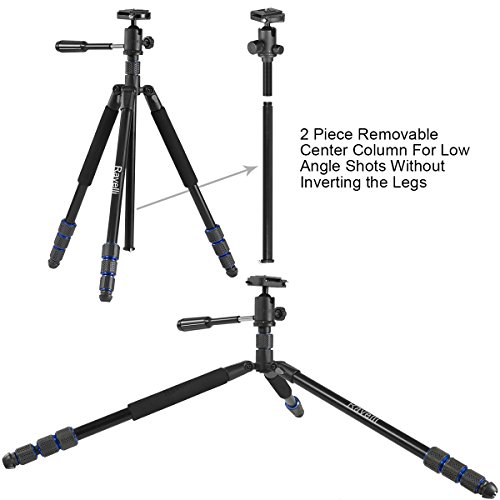 Mejor Ravelli APGL5 - 165cm Trípode Profesional para Cámaras de Foto y
Video,Rótula y Zapata de Cambio Rápido y Bolsa de Transporte, color
negro en Amazon