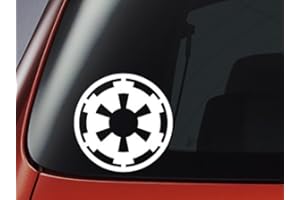 Level 33 Naklejka winylowa - logo imperium Star Wars - Imperial Crest - samochód, okno, ściana, naklejka na laptopa
