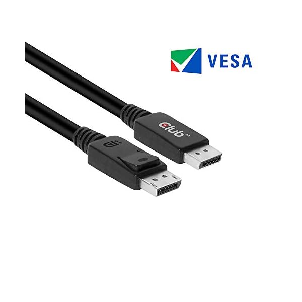 CLUB3D DisplayPort 1.4 HBR3 Cable 1metro Macho/Macho 8K60Hz - Cables displayport (1 m, DisplayPort, DisplayPort, Macho…