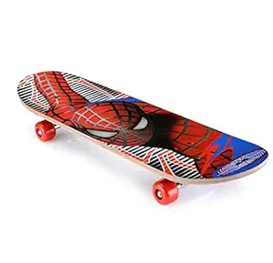 URM Enterprises Skateboard Wood Skating Board/ Skateboard ( 14 x 6 inch, Age 8-12 Years , Random Color)