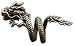 Produktbild Herren Retro Kupfer Drachen Zwei runden Verstellbare Öffnung Ring von azyoung