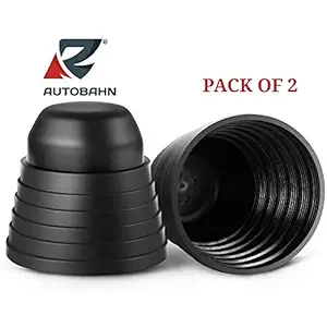 AUTOBAHN Headlight Dust Cover Rubber Seal Cap for H1 H4 H7 H11 9005 9006 HID LED Conversion Kit (Pack of 2)