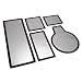Produktbild Demciflex Staubfilter Set fÃ ¼ r BitFenix Shinobi XL – Schwarz/schw