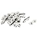 Produktbild Vitrine Glasschiebetür Rollenklemme Stahlrad Pulley 25pcs