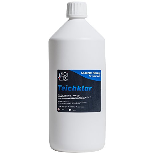 Teichklar für kristallklares Wasser gegen Schwebealgen im trüben grünen Teich - Klares Wasser im Aquarium Koiteich Schwimmteich und Gartenteich durch Teichklärer - Teichreinigung Teichpflege Wasserklärer Teichreiniger