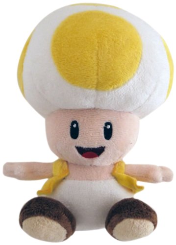 Preisvergleich Produktbild Super Mario - Toad in gelb Plüschfigur 17cm