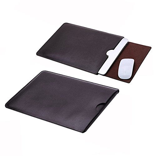 Delmkin MacBook Air H  lle PU-Leder MacBook Air   Macbook Pro Schutzh  lle 13 Zoll  Schokolade 