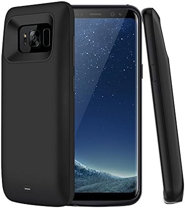 Samsung S8 Plus Battery Case, Voodee Extended Slim Portable Charger Case Juice Pack Backup Power Bank 5500mAh Protective Charging Case Cover for Samsung Galaxy S8 Plus-Black