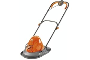 Flymo Turbo Lite 250 Electric Hover Lawn Mower – 1400 W, 25 cm Cutting Width, Ambidextrous Handles, Folds Flat, Orange