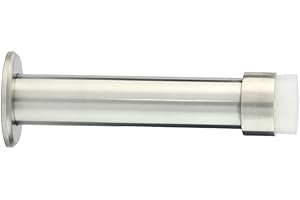 EVI HERRAJES EVI 040128BAM Hardware Butt ścienna, wykończony na mat, Guma Blanca, 89mm